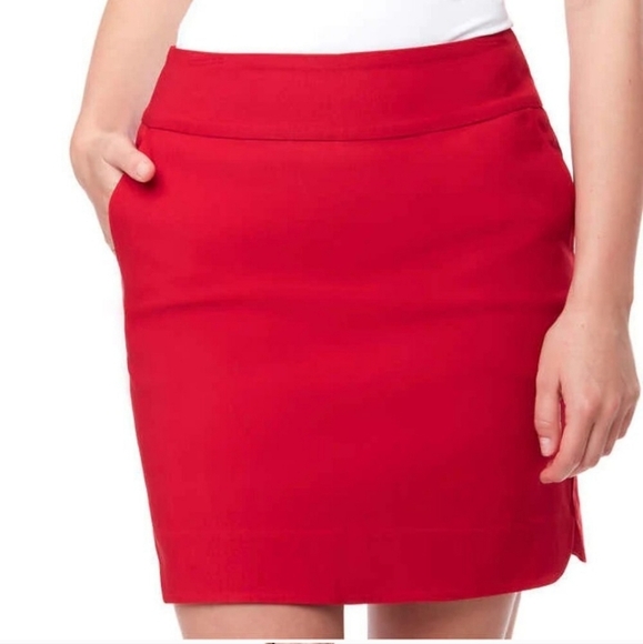 ❤️ S.C.& Co. Pull On Skort Red Stretch Skirt Women's Various Sizes NWT - Picture 13 of 13